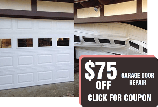 before and after garage door
